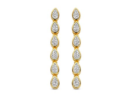 OORBEL AFHANGER ZIRCONIA - Naiomy (AG) Zilver