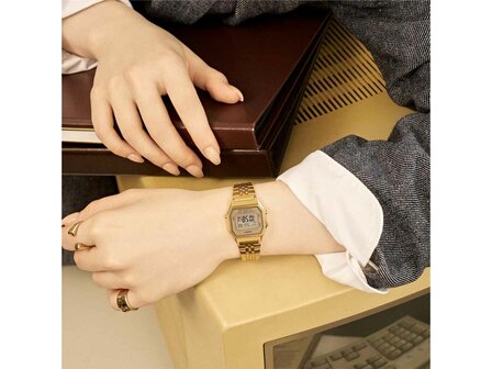 CASIO DAMES - CASIO VINTAGE | Metal-Resin-Chrom&eacute;-messing