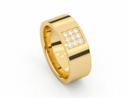 M&eacute;moire Trouwring - 18kt Geelgoud | M&eacute;moire Ring
