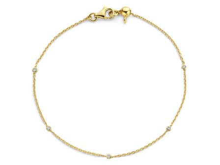 Armband met Briljant - 18kt Geelgoud | COLLECTION VANSCHOENWINKEL