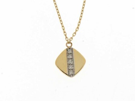 Hanger Briljant - 18kt Bicolor | COLLECTION VANSCHOENWINKEL