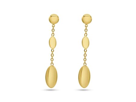 Oorbellen afhangers - 18kt Geelgoud | COLLECTION VANSCHOENWINKEL