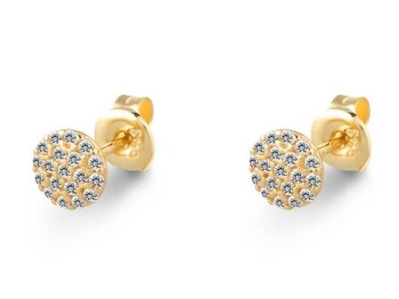 Oorbellen zirconia - 18kt Geelgoud | Swing 18k Jewels