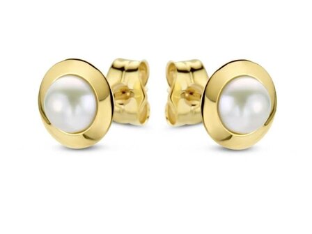 Oorbellen parels - 18kt Geelgoud | COLLECTION VANSCHOENWINKEL