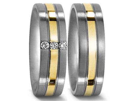 Titan Factory Ringen - TITANIUM + GOUD