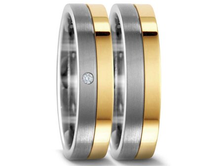 Titan Factory Ringen - TITANIUM + GOUD