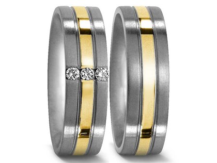 Titan Factory Ringen - TITANIUM + GOUD