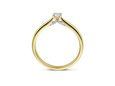 Ring Solitaire briljant - DULCI NEA 18K | COLLECTION VANSCHOENWINKEL