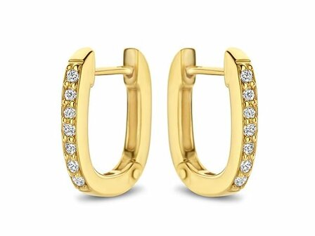 Oorbel Creolen Briljant - 18kt Geelgoud | COLLECTION VANSCHOENWINKEL