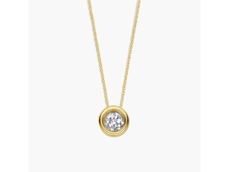 Lab Grown solitairketting  - 18kt Geelgoud | Lab Grown Collection VS