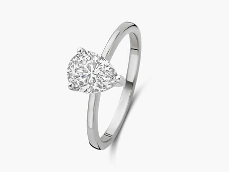 Lab Grown Diamond Solitair - 18kt Witgoud | Lab Grown Collection VS
