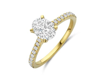 Lab Grown Diamond Solitair - 18kt Geelgoud | Lab Grown Collection VS