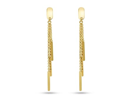 Oorbellen afhangers - 18kt Geelgoud | COLLECTION VANSCHOENWINKEL