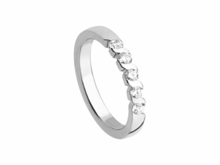 M&eacute;moire Trouwring - 18kt Witgoud | Auro Design Ring