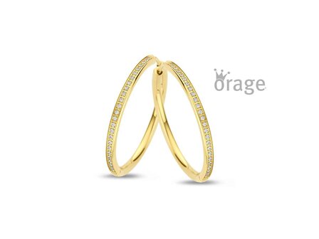 Oorbellen creolen - Orage STEEL Jewellery | (Ag) Orage Zilver