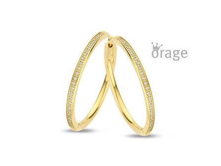 Oorbellen creolen - Orage STEEL Jewellery | (Ag) Orage Zilver