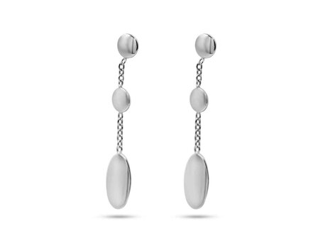 Oorbellen afhangers - 18kt Witgoud | COLLECTION VANSCHOENWINKEL