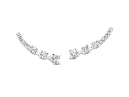 Oorbellen zirconia - Naiomy (AG) Zilver