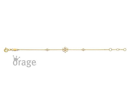 ARMBAND FANTASIE - 9kt Geelgoud | (Ag) Orage Zilver