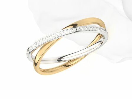 M&eacute;moire Trouwring - 18kt Bicolor | M&eacute;moire Ring
