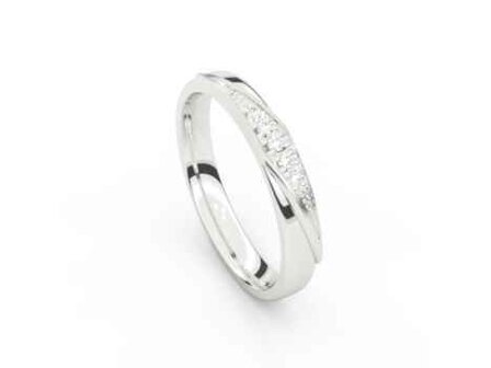 Tessina Trouwring - 18kt Witgoud | COLLECTION VANSCHOENWINKEL