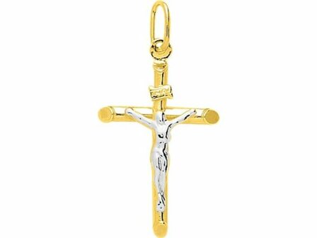 Hanger Kruisje - 18kt Bicolor | COLLECTION VANSCHOENWINKEL