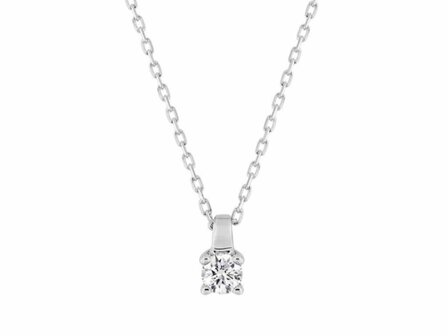 KETTING MET HANGER - 18kt Witgoud | COLLECTION VANSCHOENWINKEL