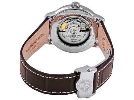 Heren uurwerk Mecanic - Edelstaal+Leer | Raymond Weil