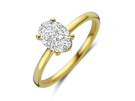 Lab Grown Diamond Solitair - 18kt Geelgoud | Lab Grown Collection VS
