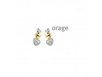 Oorbellen zirconia - Orage Silver Jewellery | (Ag) Orage Zilver