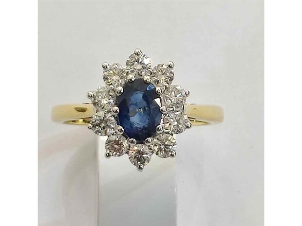 Ring kl.steen-Briljant - 18kt Bicolor | COLLECTION VANSCHOENWINKEL