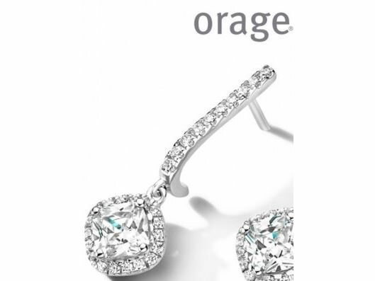 OORBELLEN CREOLEN ZIRCONIA - Orage Silver Jewellery | (Ag) Orage Zilver