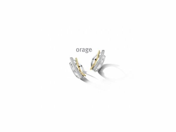 OORBELLEN CREOLEN ZIRCONIA - Orage Silver Jewellery | (Ag) Orage Zilver