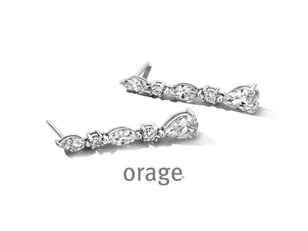 OORBEL AFHANGER ZIRCONIA - Orage Silver Jewellery | (Ag) Orage Zilver