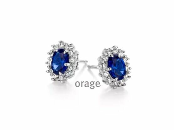 OORBEL ZILVER ZIRCONIA - Orage Silver Jewellery | (Ag) Orage Zilver