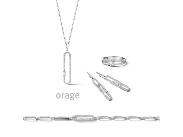 OORBEL AFHANGER ZIRCONIA - Orage Silver Jewellery | (Ag) Orage Zilver