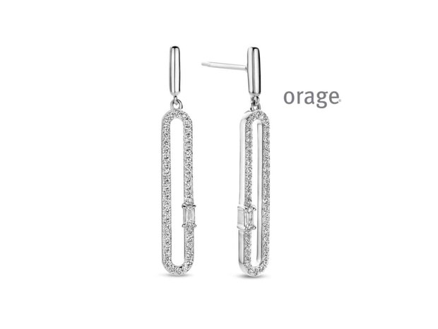 OORBEL AFHANGER ZIRCONIA - Orage Silver Jewellery | (Ag) Orage Zilver