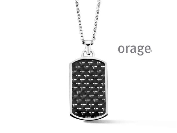 Hanger met Ketting - Orage STEEL Jewellery | (Ag) Orage Zilver