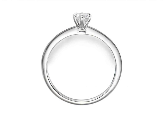 Ring Solitaire briljant - 18kt Geelgoud | COLLECTION VANSCHOENWINKEL