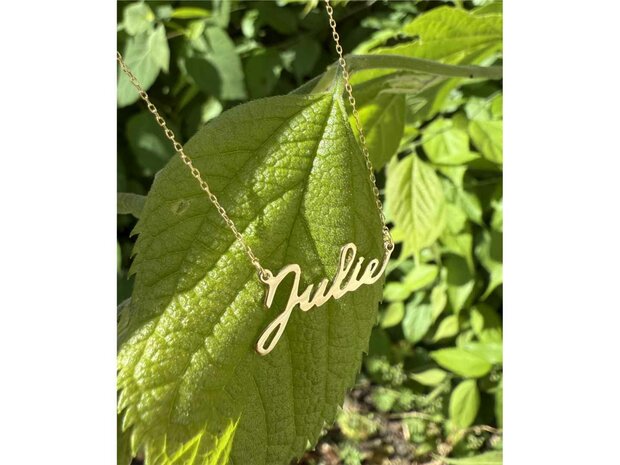 Naam-Collier - 18kt Geelgoud | COLLECTION VANSCHOENWINKEL