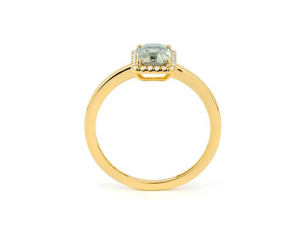 Ring kleursteen - 18kt Geelgoud | COLLECTION VANSCHOENWINKEL