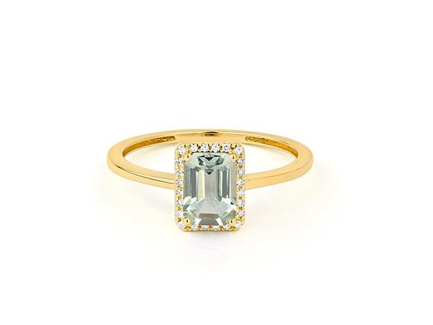 Ring kleursteen - 18kt Geelgoud | COLLECTION VANSCHOENWINKEL