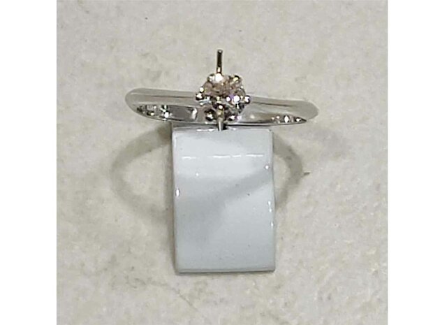 Lab Grown Diamond Solitair - 18kt Witgoud | Lab Grown Collection VS
