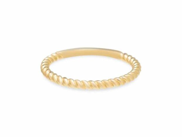 RING ZIRCONIA - 18kt Geelgoud | Swing 18k Jewels