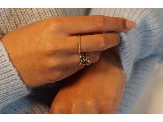 RING ZIRCONIA - 18kt Geelgoud | Swing 18k Jewels