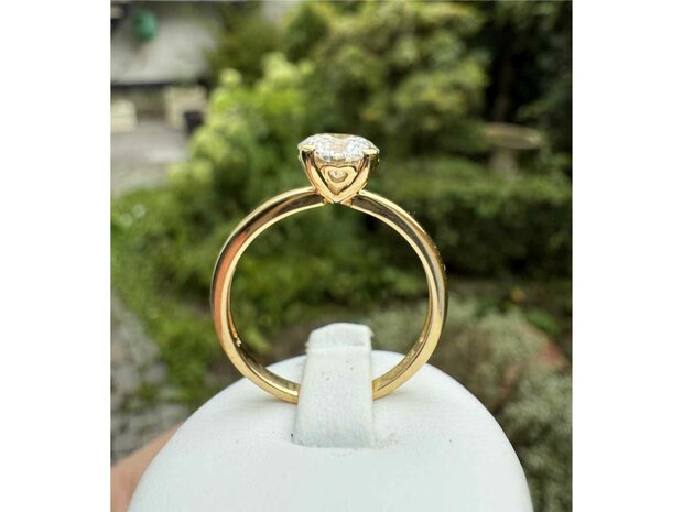 Lab Grown Diamond Solitair - 18kt Geelgoud | Lab Grown Collection VS