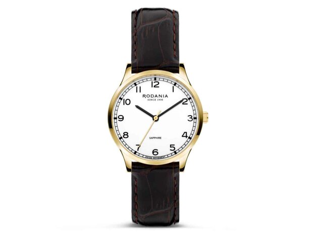 RODANIA SWISS MADE DAMES - Edelstaal+Leer | Rodania 1930 Swiss Made