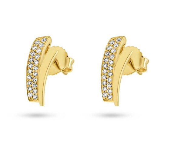 Oorbellen briljant - 18kt Geelgoud | COLLECTION VANSCHOENWINKEL