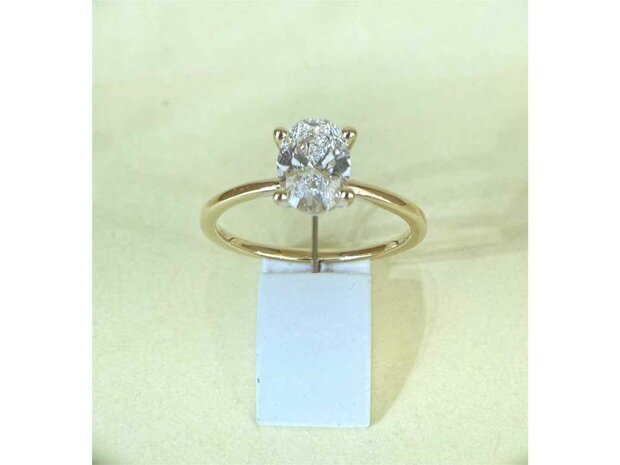 Lab Grown Diamond Solitair - 18kt Geelgoud | Lab Grown Collection VS