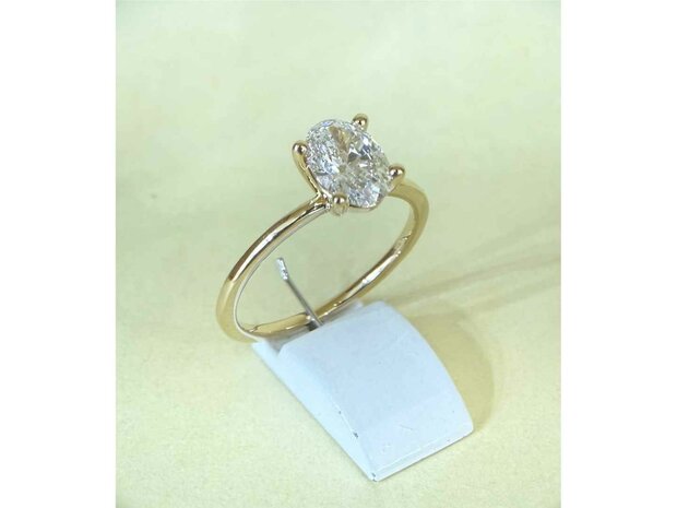 Lab Grown Diamond Solitair - 18kt Geelgoud | Lab Grown Collection VS